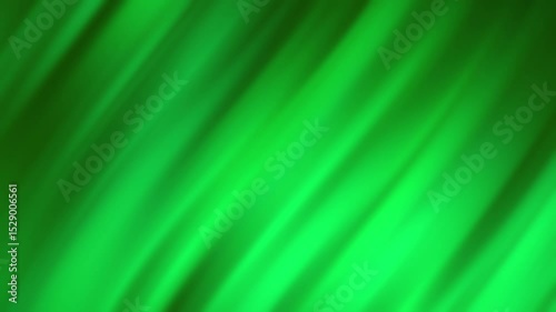 Bright green abstract background with smooth, diagonal gradient streaks creating a vibrant and dynamic visual effect, abstract texture gradient motion background animation.