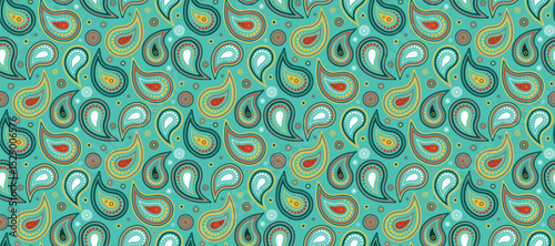 Surface orient rectangle modern. Simple tiled material paisley. Detailed creativity as springtime decor.