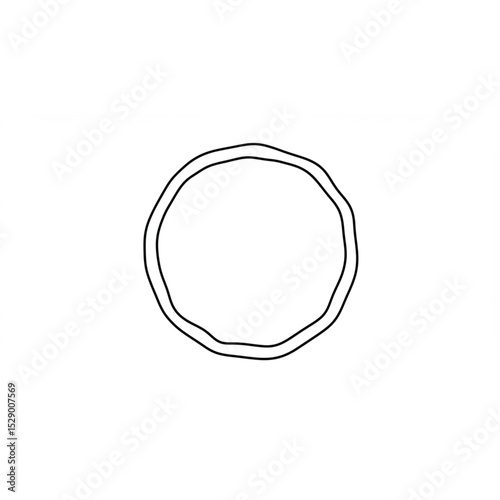 Elegant circular frame design element perfect for logo creation branding projects and website decoration adding a touch of simple sophistication
