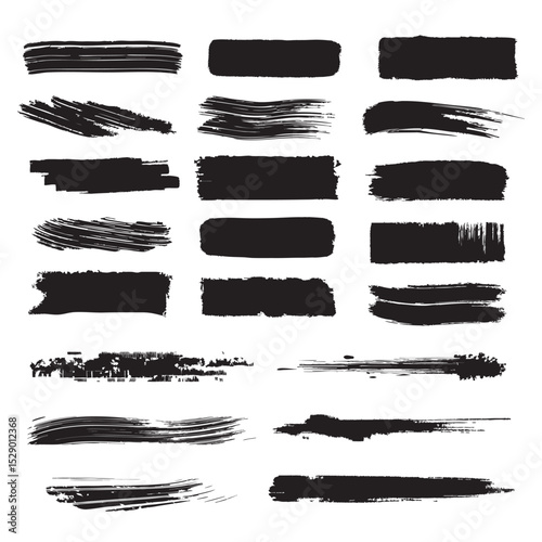 Grunge Brush Stroke Paint Boxes Backgrounds