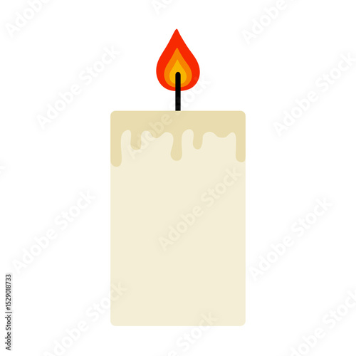 burning candle vector