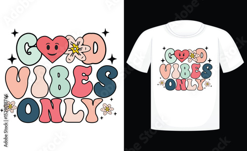 Good Vibes Only T-shirt, summer, vector, sun, design, beach, sea, horizontal, palm tree, fun, retro, travel, sunlight, t-shirt, vintage, sunset