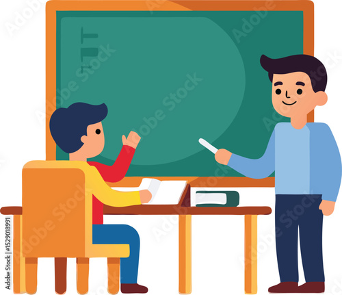 Students Learning from a Teacher in a Classroom Setting