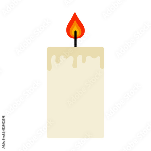 burning candle vector