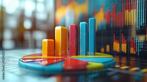Colorful 3D Graphs and Charts for Data Analysis and Presentation