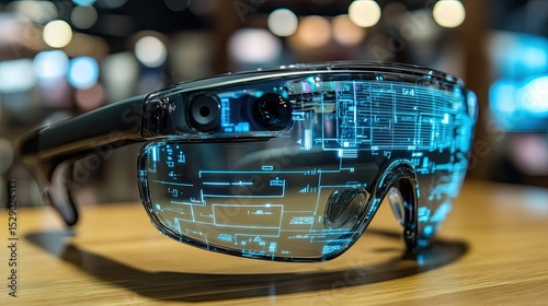 Augmented Reality Glasses with Digital Interface Overlay 