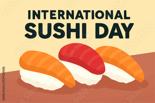 A delicious sushi to welcome international sushi day