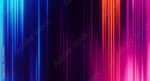 Vibrant Neon Light Streaks: Abstract Background