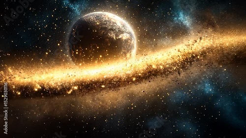 Cosmic Collision: A Planet's Fiery Demise
