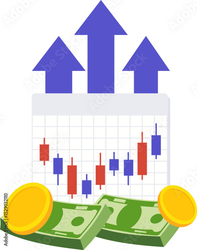 Business Or Trading Profit Illustration