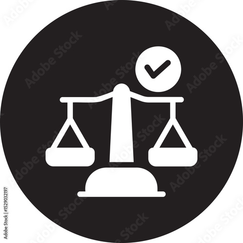 law glyph icon
