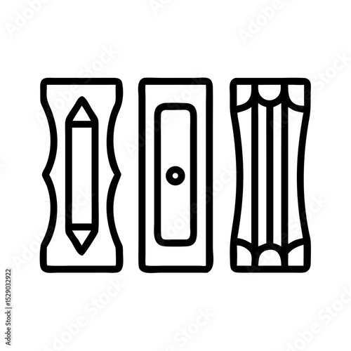 Design & Drawing Tools icon set  computer programs, process production, perception, explore ideas and designers.