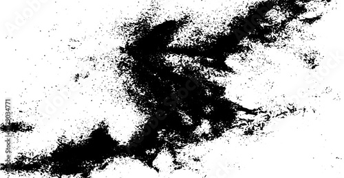 Monochrome Chaos: Abstract Black and White Grunge Texture with Distressed Surface, Perfect for Adding Depth and Character to Digital and Print Designs with High Contrast Elements