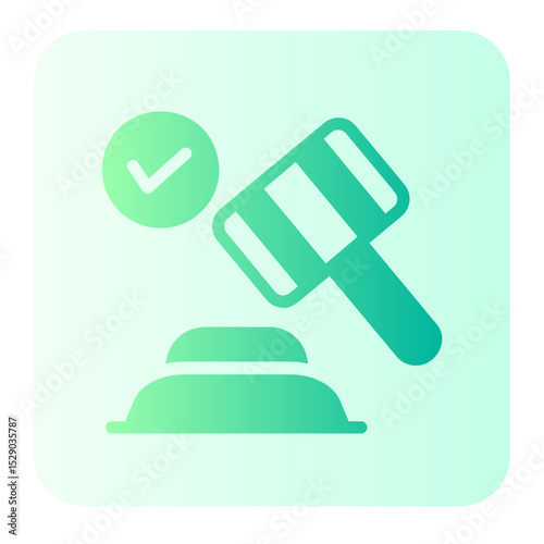 gavel gradient icon