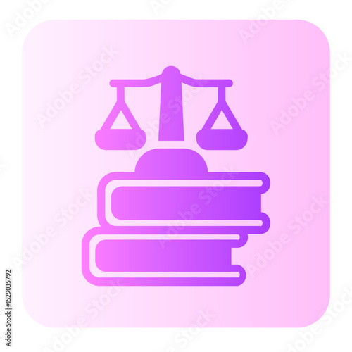 law book gradient icon
