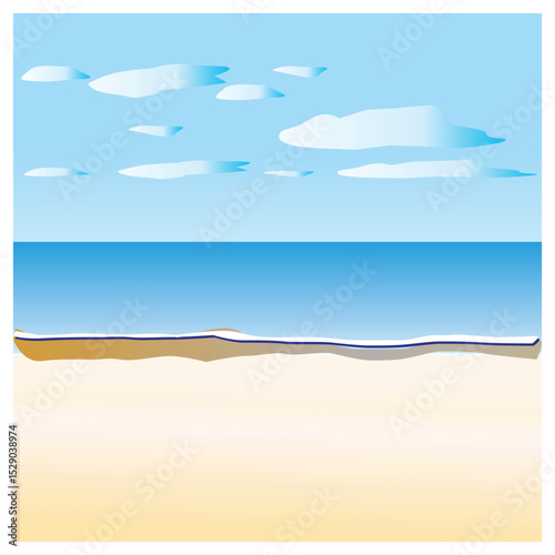 Make a Professional View Beach Vector Art