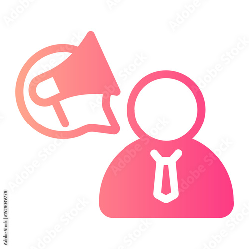 democracy gradient icon