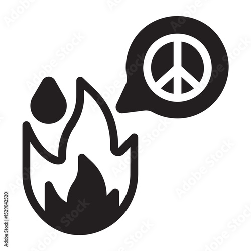 arson glyph icon