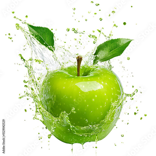 green apple splash