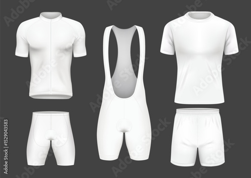 White Sport Uniform Realistic Original Set