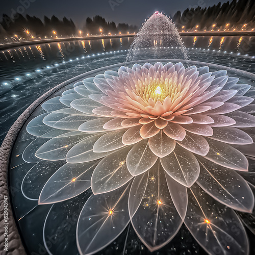 beautifuflower fountain 