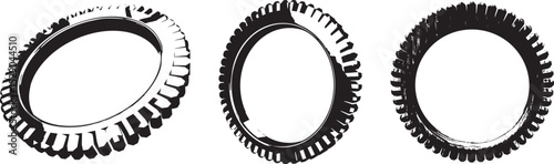 tyre vector silhouette