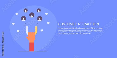 Hand holding a magnet draws customer attention and like reactions.