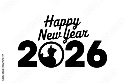 Happy new year 2026 celebration holiday greeting
