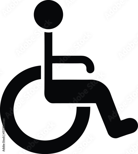 Accessibility Icon Wheelchair User Symbol for Inclusive Design
