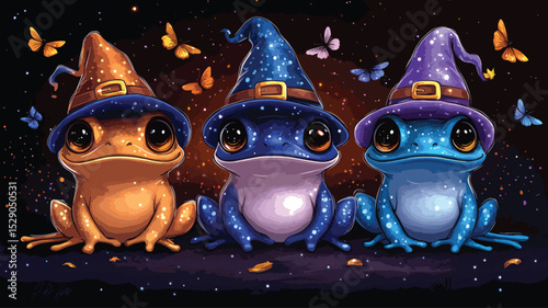 Magical Amphibians Under the Stars.