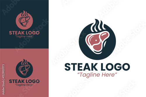 Modern Steakhouse Logo Design for Branding and Marketing