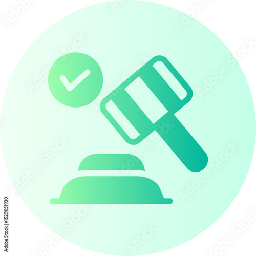 gavel gradient icon