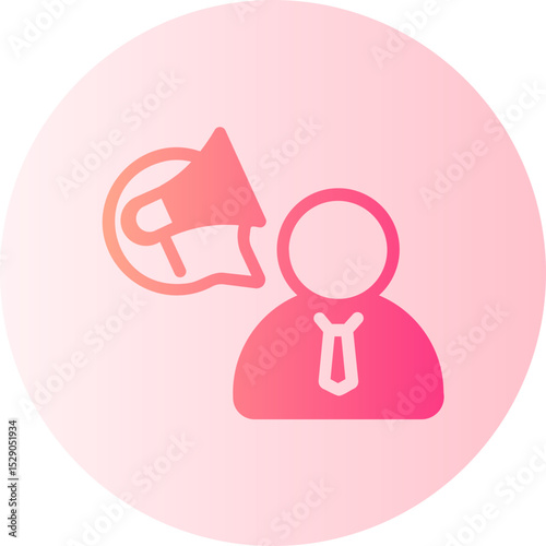 democracy gradient icon