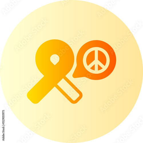 Donation gradient icon