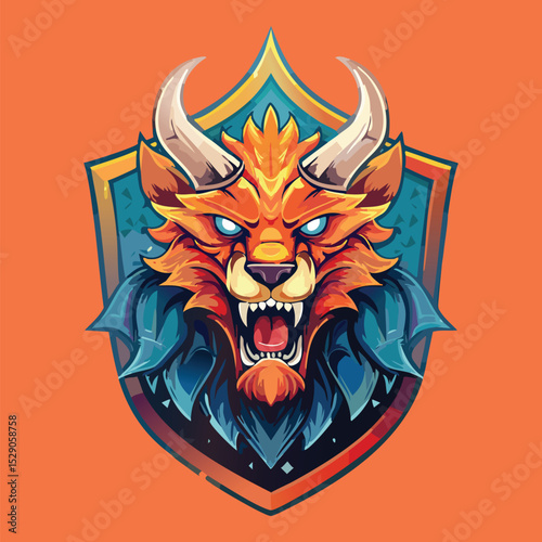  Logo for a sports team with a magical creature