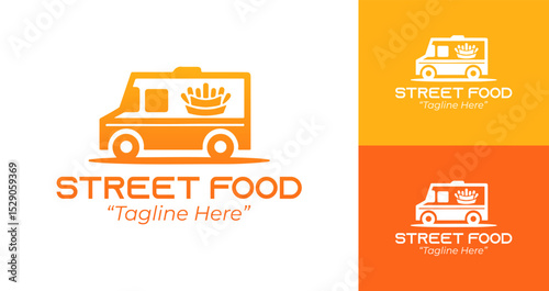 Professional and Stylish Street Food Truck Logo for Branding and Identity