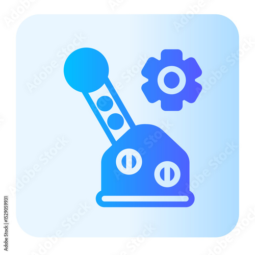 control lever gradient icon