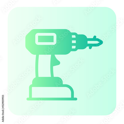 hand drill gradient icon