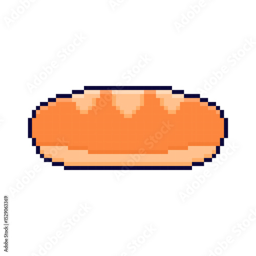 Pixel art Bread game asset design