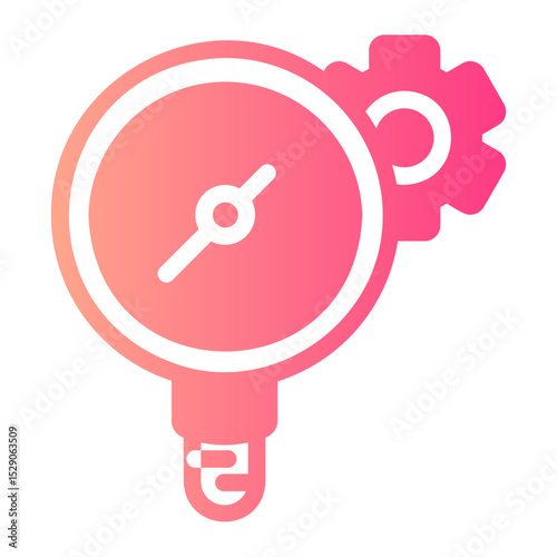 pressure gauge gradient icon