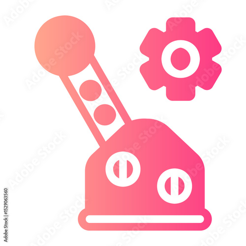 control lever gradient icon