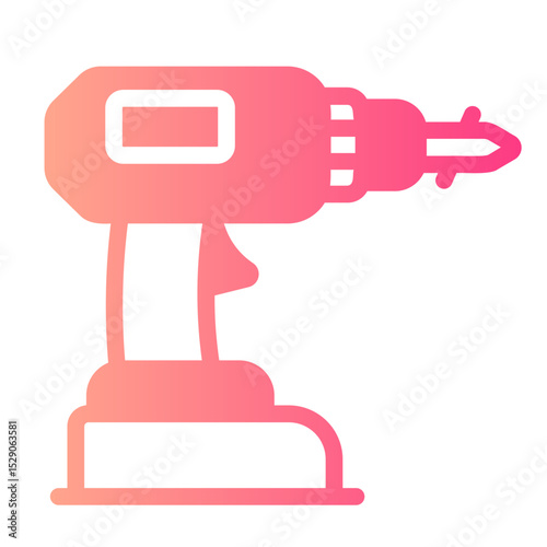 hand drill gradient icon