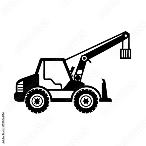 Telescopic handler (telehandler) icon