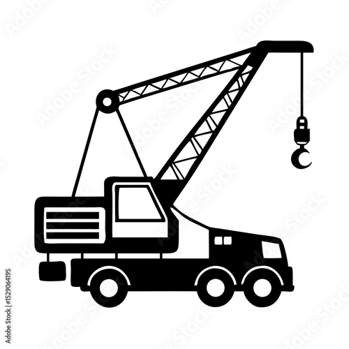 Mobile crane icon