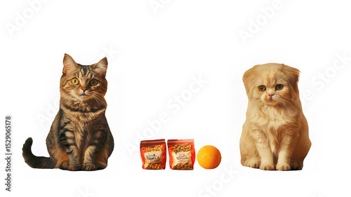 Cat kitten pet food orange playful animal snack feline domestic