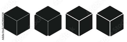 ice cube icon sign vector