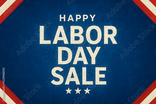 Happy labor day sale event banner background celebration