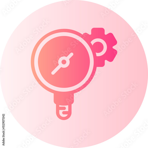 pressure gauge gradient icon