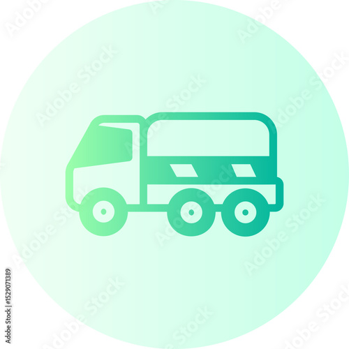 tank truck gradient icon
