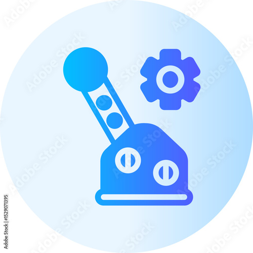 control lever gradient icon